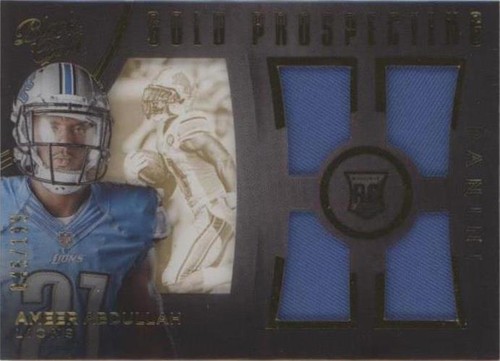 AMEER ABDULLAH 2015 PANINI BLACK GOLD #RGM-12 ROOKIE GOLD MINE #25