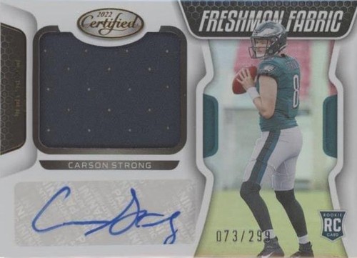 2022 Panini Certified Carson Strong #204