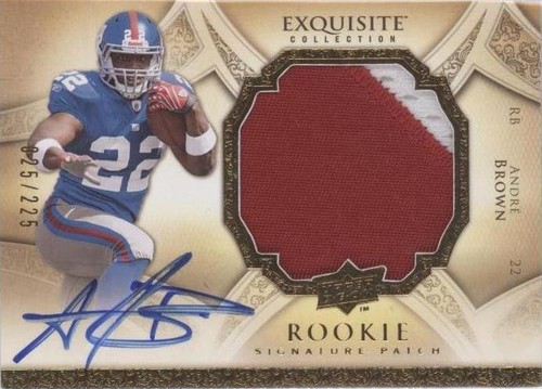 2009 Upper Deck Exquisite Collection Andre Brown #180