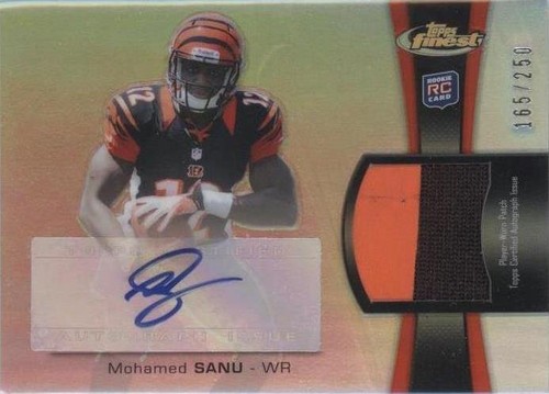2012 Topps Finest Mohamed Sanu #RAP-MS
