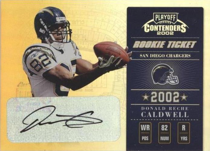 2002 Playoff Contenders Reche Caldwell #164