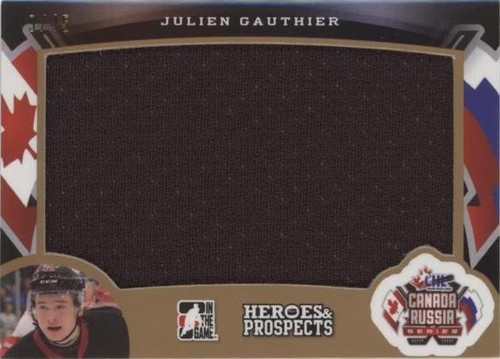 2015-16 Leaf In the Game Heroes & Prospects - Julien Gauthier #CR-07