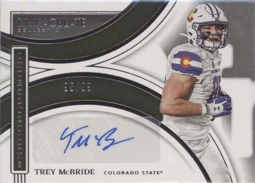 2022 Panini Immaculate Collection Collegiate Trey McBride #II-TMC