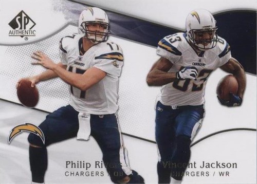 2009 SP Authentic Philip Rivers Vincent Jackson #147