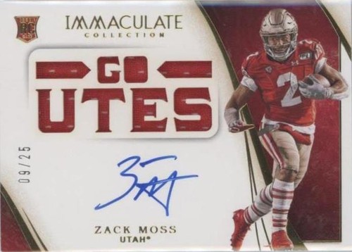2020 Panini Immaculate Collection Collegiate Zack Moss #136