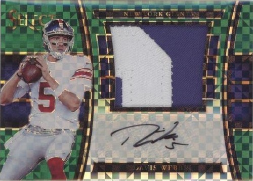 2017 Panini Select Davis Webb #JM-DW