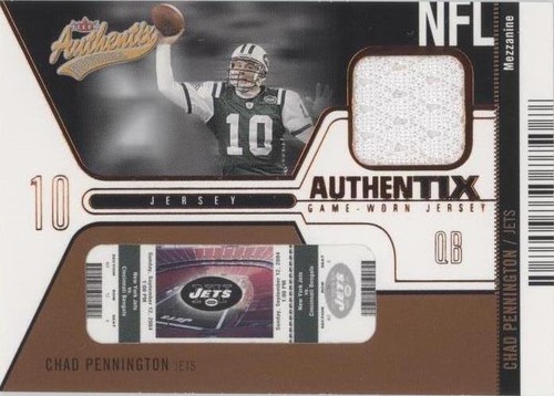 2004 Fleer Authentix Chad Pennington #JA-CP2