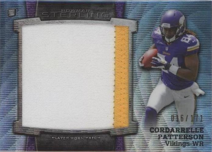 2013 Bowman Sterling Cordarrelle Patterson #BSJRP-CP
