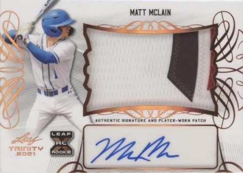 2021 Leaf Trinity - Matt McLain #PA-MM2