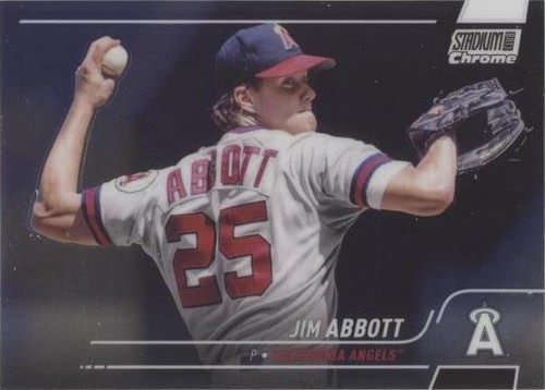 2022 Stadium Club Chrome Jim Abbott X-Fractor #67 PSA 9 MINT LOW