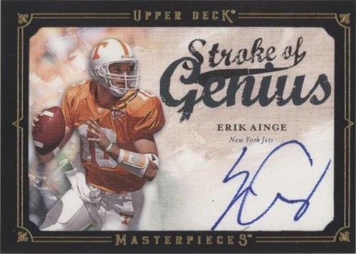 2008 Upper Deck Masterpieces Erik Ainge #SOG34