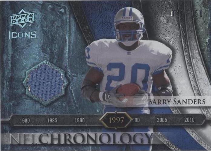 2008 Upper Deck Icons Barry Sanders #CHR21