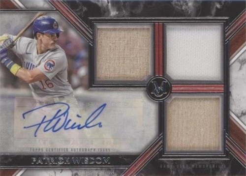 2022 Topps Museum Collection - Patrick Wisdom #SWTRA-PW