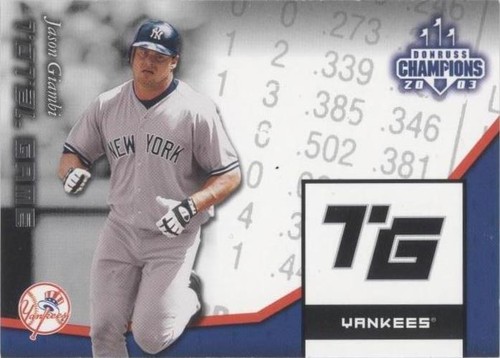 2003 Donruss Champions - Jason Giambi #TG-19
