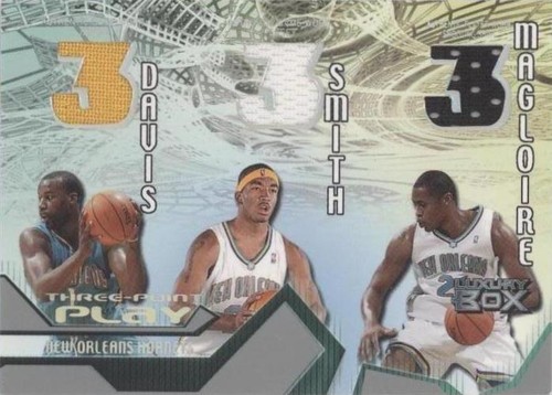 2004-05 Topps Luxury Box - Jamaal Magloire/J.R. Smith/Baron Davis #TPP-DSM