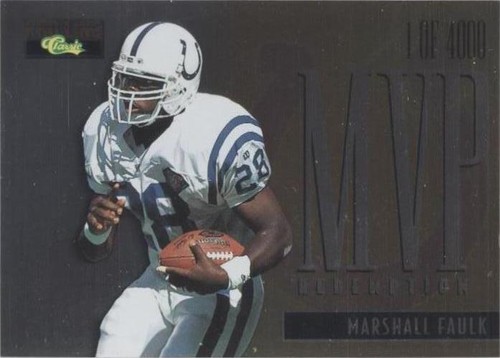 1995 Classic Pro Line Marshall Faulk #MVP 15