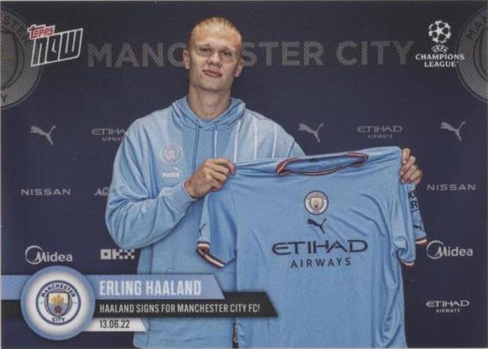 2022-23 Topps Now UCL Erling Haaland #PS01