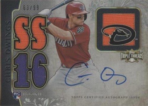 2014 Topps Triple Threads - Chris Owings #131