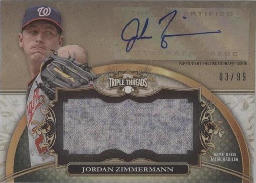 2013 Topps Triple Threads - Jordan Zimmermann #UAJR-JZ4