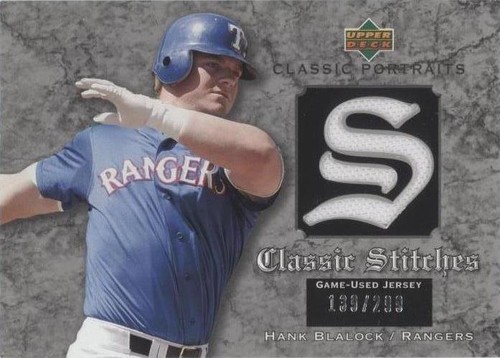 2003 Upper Deck Classic Portraits - Hank Blalock #GJ-HB