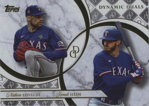 2024 Topps Dynamic Duals - Jonah Heim Nathan Eovaldi #10