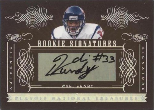 2006 Playoff National Treasures Wali Lundy #150