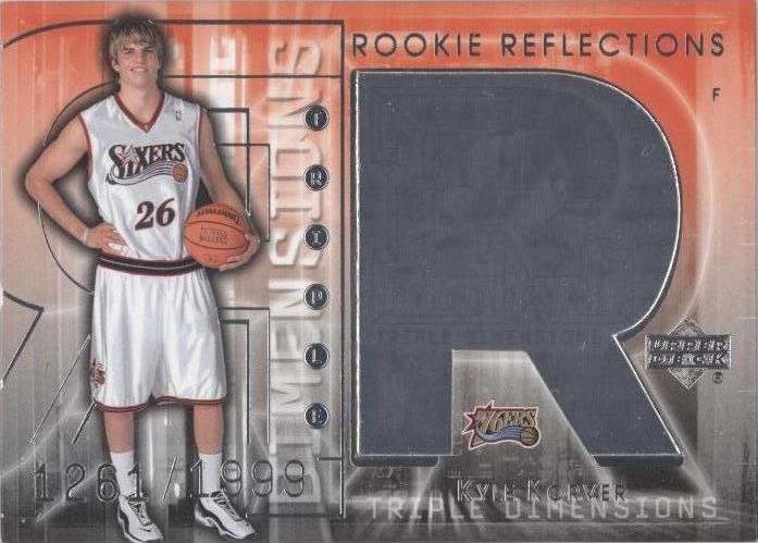 2003-04 cubierta superior triple dimensiones - Kyle Korver #97