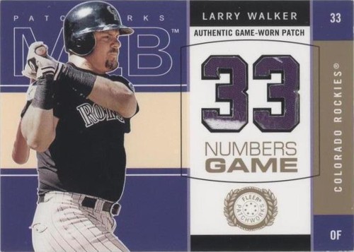 2003 Fleer Patchworks - Larry Walker #LW-NG