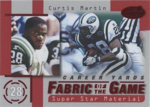 1999 Leaf Certified Curtis Martin #FG61