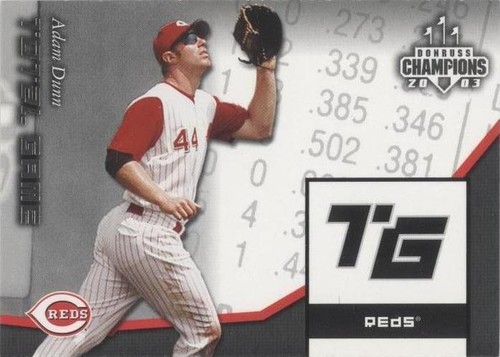 2003 Donruss Champions - Adam Dunn #TG-27