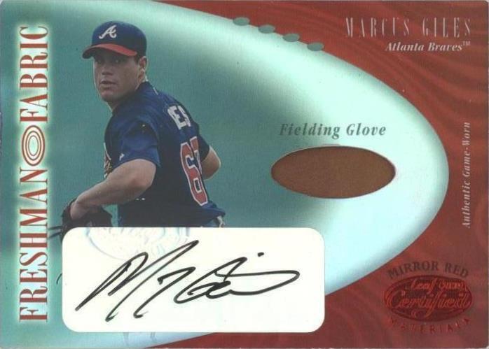 Materiales certificados Leaf 2001 - Marcus Giles #120