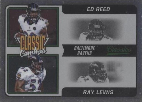 2021 Panini Classics Ed Reed Ray Lewis #CC-ER
