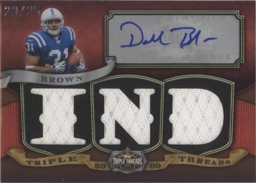 2009 Topps Triple Threads Donald Brown #TTRA-67