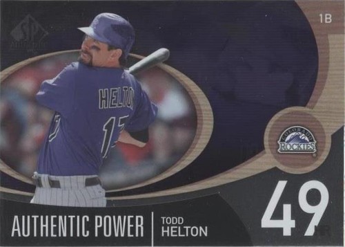 2007 SP Authentic - Todd Helton #AP-45