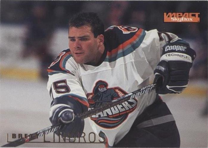 1995-96 Skybox Impact - Brett Lindros #102