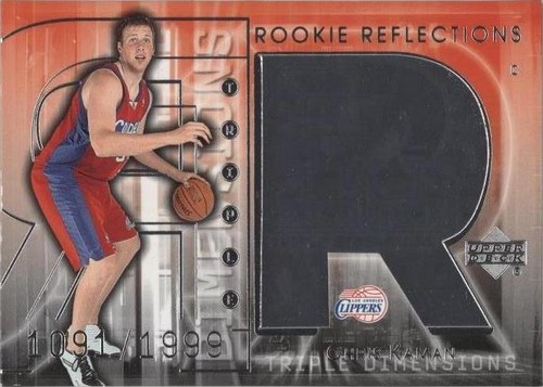 2003-04 Upper Deck Triple Dimensions - Chris Kaman #124