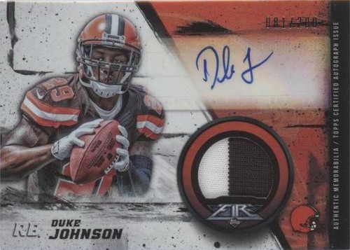 2015 Topps Fire Duke Johnson #FRAP-DJ