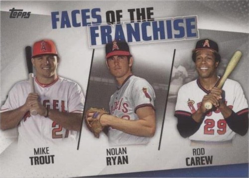 2019 Topps - Mike Trout Nolan Ryan Rod Carew #FOF-1