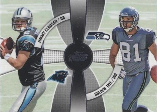 2010 Topps Prime Golden Tate Jimmy Clausen #2Q-6