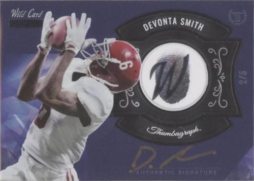 2021 Wild Card MATTE DeVonta Smith #MTA-7