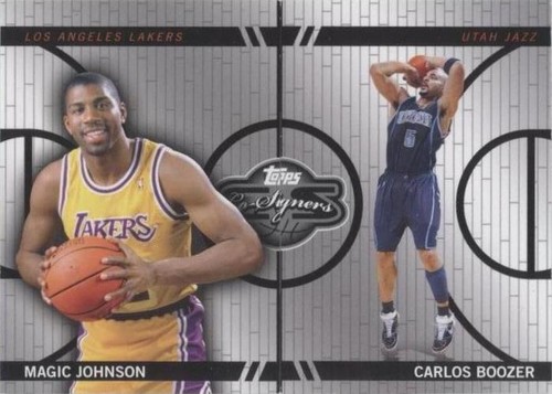 2008-09 Topps Co-Signers - Carlos Boozer/Magic Johnson #CF-16-36