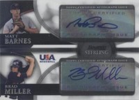 2010 Bowman Sterling - Brad Miller Matt Barnes #BSDA-11