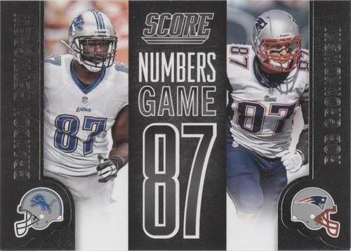 2014 Score Brandon Pettigrew Rob Gronkowski #NG39