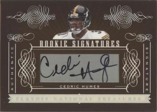 2006 Playoff National Treasures Cedric Humes #156