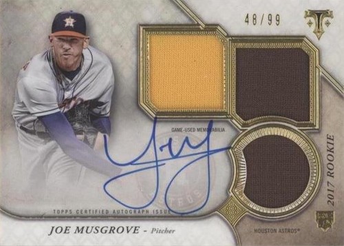 2017 Topps Triple Threads - Joe Musgrove #RPA-JM