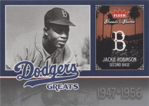 2006 Fleer Greats of the Game - Jackie Robinson #LAD-JR
