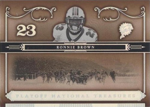 2006 Playoff National Treasures Ronnie Brown #28