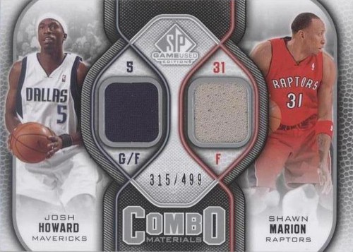 2009-10 SP Game Used - Shawn Marion/Josh Howard #CM-JM
