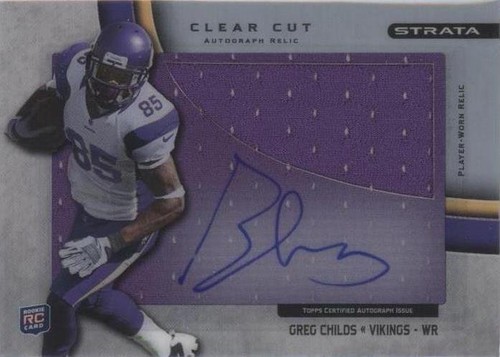 2012 Topps Strata Greg Childs #CCAR-GC