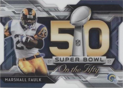 2015 Topps Chrome Marshall Faulk #SBDC-MF